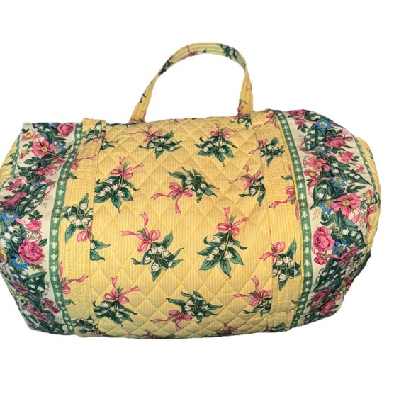 Floral Yellow Quilted Women's Bag - Picture 6 of 8